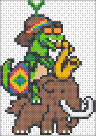 Lost Lands Custom - dinosaur, excision, green, lost lands, music, saxophone, tan, wooli
