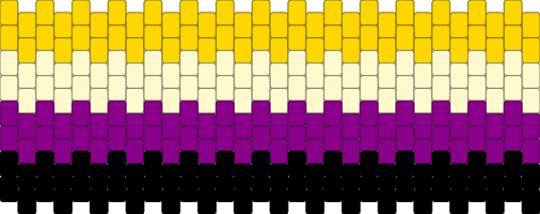 Non binary cuff!! - pink, yellow