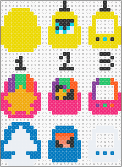 Gravity Falls Tamagotchi Charms (READ DESC) - yellow,pink,blue,tamagotchi,gravity falls,mabel pines,dipper pines,bill cipher,disney