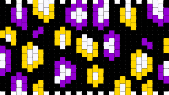 Enby Flag Leopard Print Cuff (Requested) - black,yellow,purple
