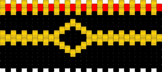 Luxury Ball Cuff - black,yellow