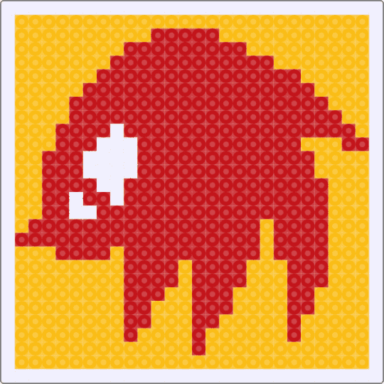 Knuckles the Echidna square - knuckles, knuckles the echidna, red, sega, sonic, yellow