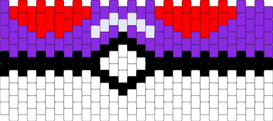 Master Ball Cuff - purple,red