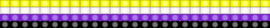 Glowing Non Binary Cuff 💛🤍💜🖤 - yellow,purple,pride,nonbinary