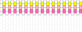 zh - cuff,elegant,simple,alternating rows,sunny,charm,ensemble,yellow,pink,white