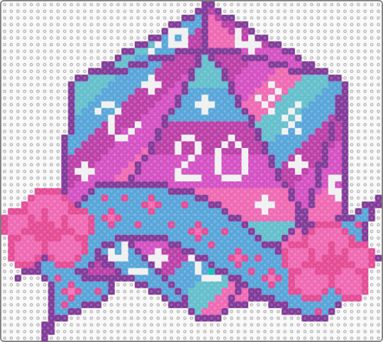 D20 #1 - pink,d20,dnd,dungeons and dragons