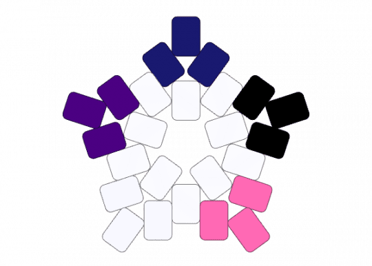 Genderfluid - pink, purple, white
