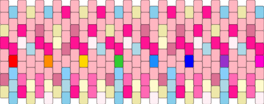 party cuff!! - pink,yellow