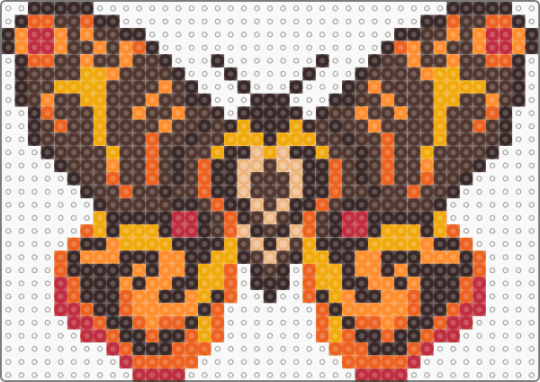 Moth Remix - brown,orange