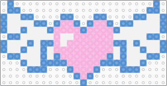 Angel Heart - light blue,pink