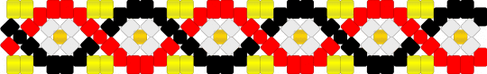 Pierrot X cuff - red,yellow,tfc