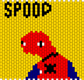 Spooderman bottle - spooderman,spiderman,meme,superhero,panel,humorous,playful,bright,quirky,fun,red,yellow