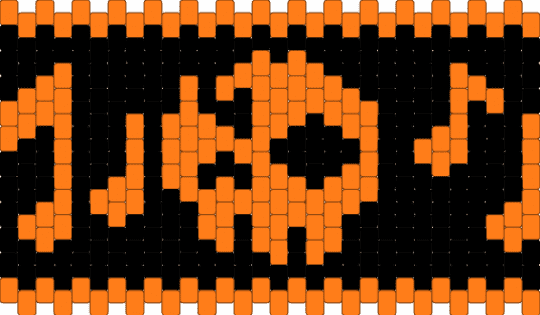 The Living Tombstone (TLT) - zero_one Cuff - black,orange