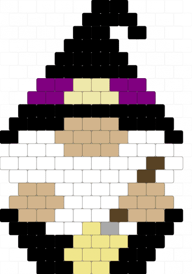 Witch Gnome - yellow,beige,gnome,witch,witch gnome