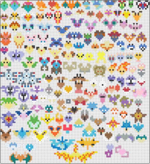 Kantoan Pokemon Hearts - pink,red,beige,blue,colorful