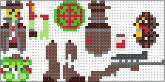 Zombie Sniper Dangle Doll - brown,green,red,gray,team fortress 2,tf2,sniper tf2,sniper,zombie