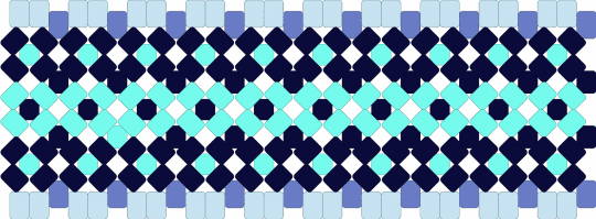 Kris rotator X base - light blue,rotator,rotator cuff,pony beads,toby fox,deltarune,kris