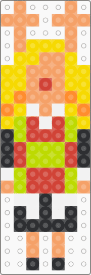 Mini Noelle - apricot, deltarune, green, mini, noelle, orange, yellow