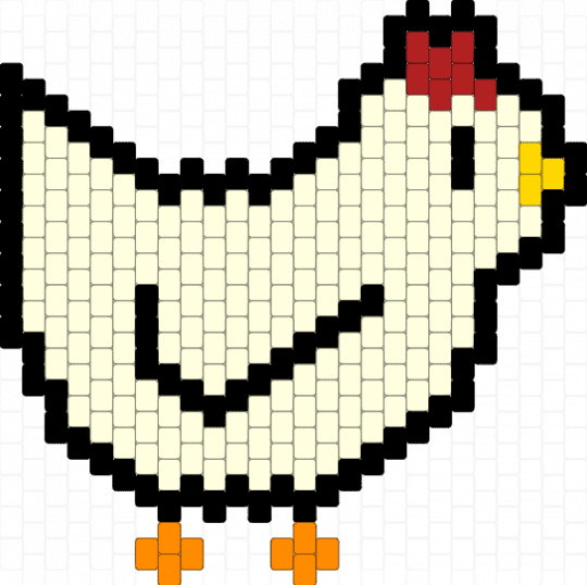 Chimkin - white,red,orange,chicken,silly,animal