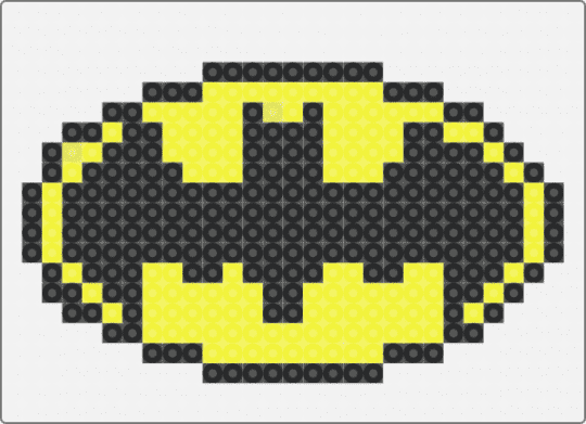 Batman logo - white,yellow