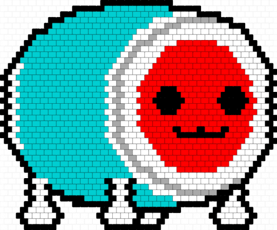 Don-chan - light blue,red,donchan,don,donwada,taiko,taikonotatsujin