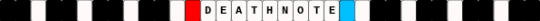 deathnote anime kandi single - white,red,light blue