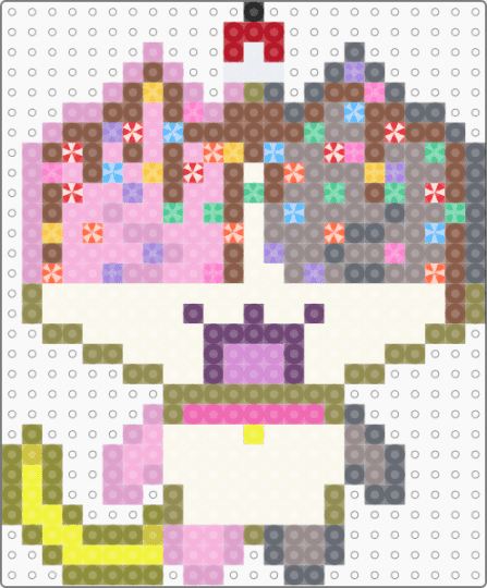 ♡°•Banana neako split•°♡ 🎀🍫🍌🍨🌈🍒 - gold,pink,gray,tan,cute,kawaii,oc