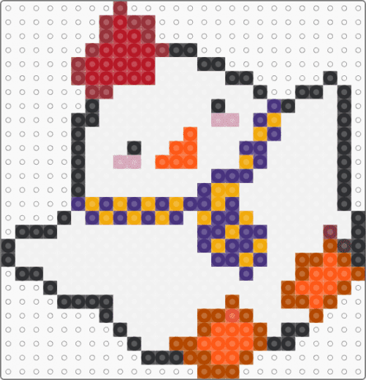 Rui's chicken - white,red,purple,orange