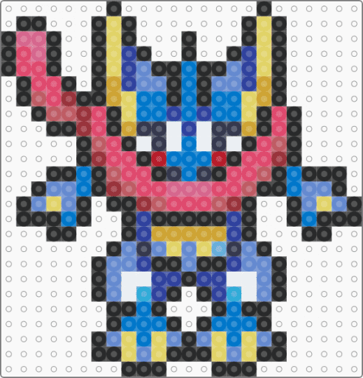 (658) Greninja WS - black,purple,blue,red,greninja,pokemon,gen 6,kalos,starter pokemon,water pokemon,dark pokemon