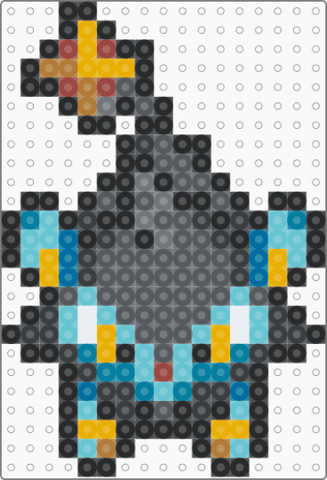 (404) Luxio - black,orange,gray,light blue,luxio,pokemon,electric pokemon,cat,gen 4,sinnoh