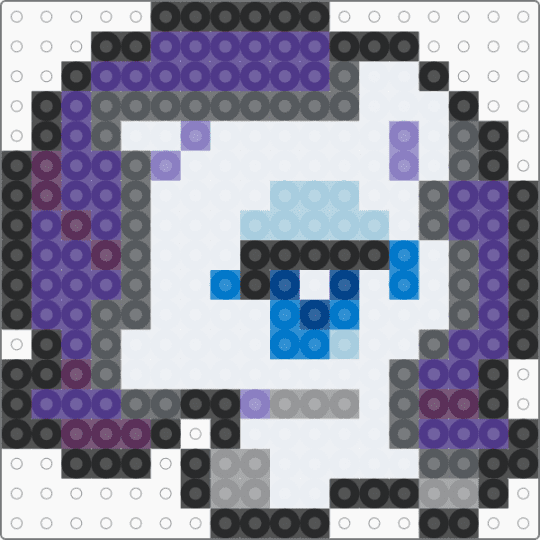 Smol Rarity - gray, mlp, my little pony, purple, rarity