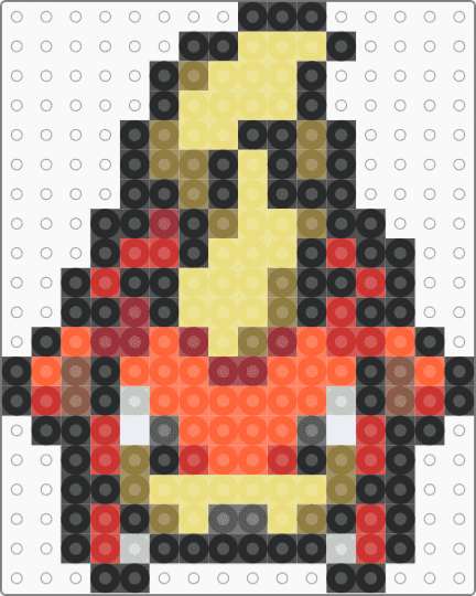 (058) Growlithe WS - black,yellow,red,orange,colorful,growlithe,pokemon,fire pokemon,gen 1,kanto