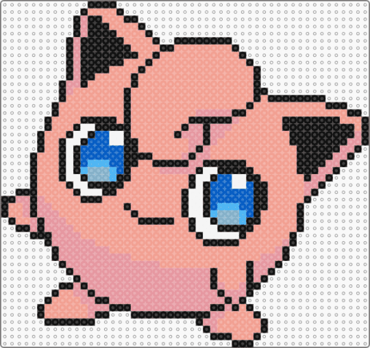 Jigglypuff Hama - beige,hama,jigglypuff,pokemon