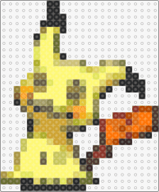 Hehe! - mimikyu,pokemon,playful,disguise,fantastical,creatures,discovery,yellow