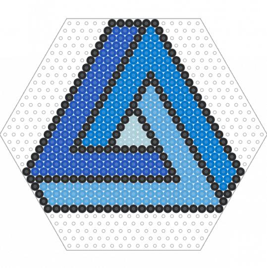 Triangle Thingy - blue,light blue,illusion,optical,triangle,thingy