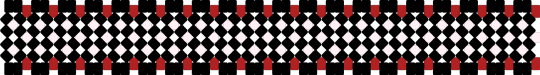 Circus x base cuff - black,red,white,circus,freak circus,tadc,carnival,jestercore,circuscore