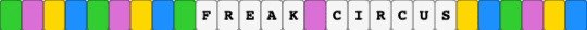Freak circus - light blue,green,pink,yellow,tfc,freak circus,harlequin,peirrot,jester,the doctor