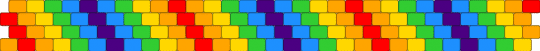 random raindow even cuff :3 - orange,yellow,green,light blue,raindow,even cuff,cuff,silly