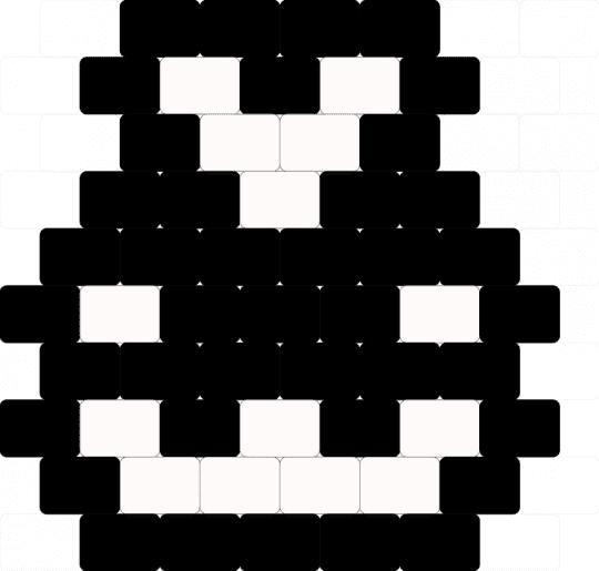 >:3 charm - 3, black, face, funny, goofy, white