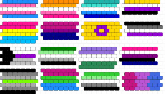 Pride flags - colorful, green, pink, purple