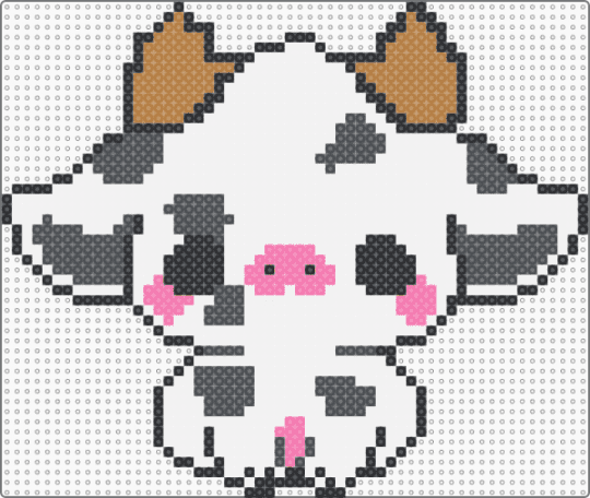 Cow - white,gray