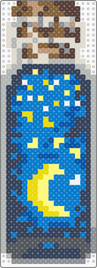 Moonbottle - beige, blue, purple