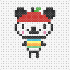 Pandapple - pandapple,sanrio,character,cute,animal,fruit,green apple,vibrant,collection,colorful