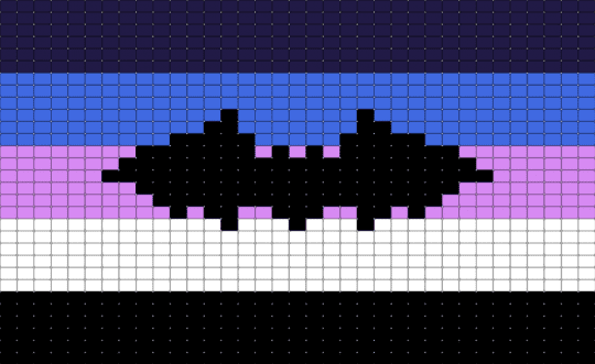 batgender flag! - purple,blue