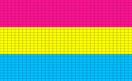 pansexual flag - pink,yellow,light blue
