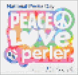 1233333333333333333 - peace,love,perler