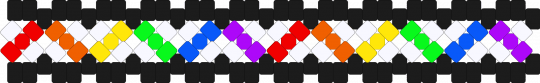 weird rainbow x-base cuff - black,white,orange,green,purple,colorful,rainbow,pride,gay,cuff,x base,xbase,x base cuff,xbase cuff