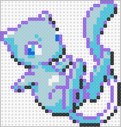 shiny mew - light blue
