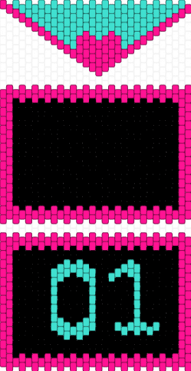 Miku Bag :3 - pink,light blue,vocaloid,miku,miku miku oo ee oo,bags,pony beads,bag