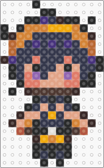 Narancia Ghirga Chibi - purple,brown,orange,beige,jjba,narancia